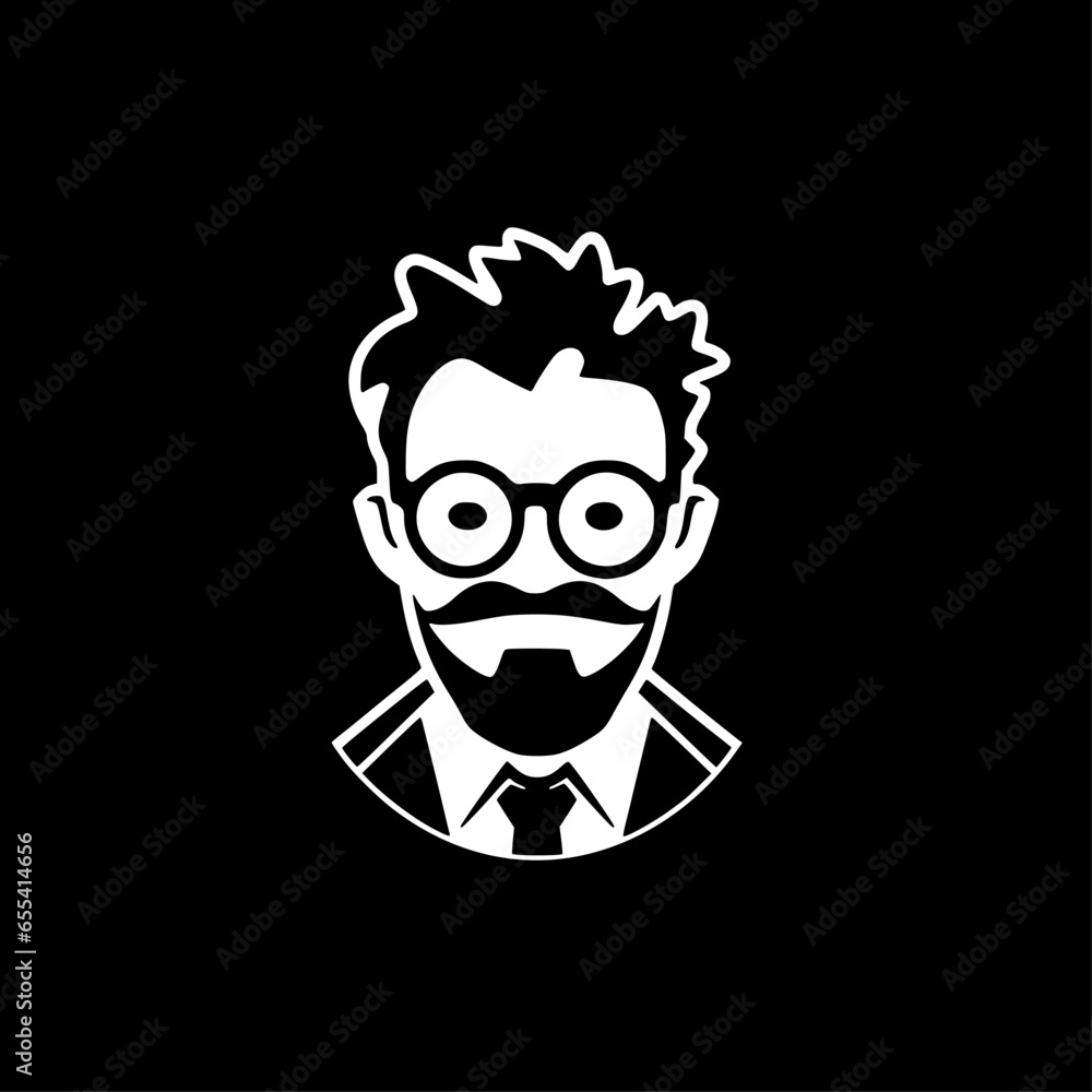 Teacher - Minimalist and Flat Logo - Vector illustration Teacher - Minimalist and Flat Logo - Vector illustration