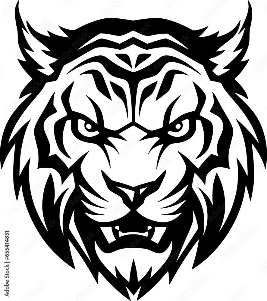 Tiger - Minimalist and Flat Logo - Vector illustration Tiger - Minimalist and Flat Logo - Vector illustration