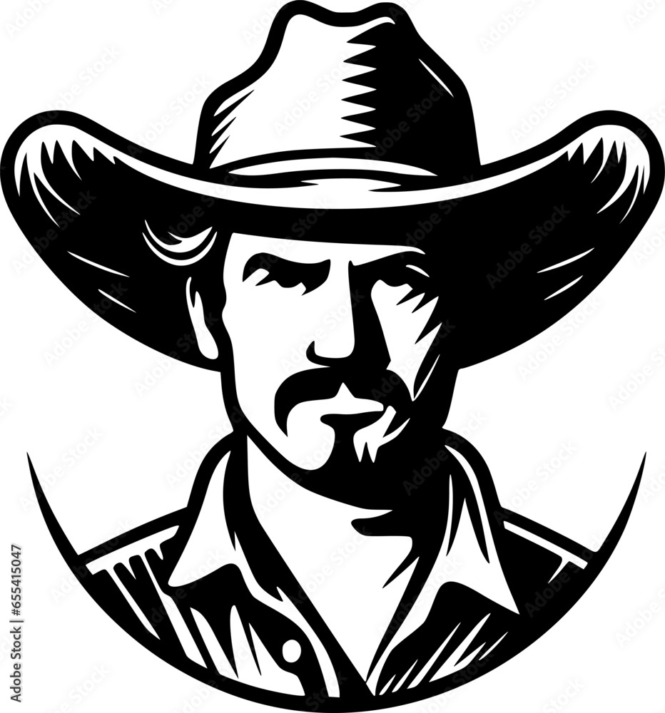 Western - Minimalist and Flat Logo - Vector illustration Western - Minimalist and Flat Logo - Vector illustration