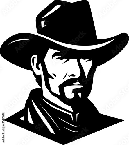 Western | Minimalist and Simple Silhouette - Vector illustration