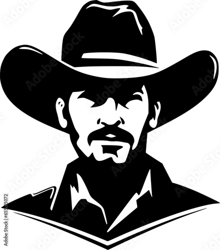 Western | Minimalist and Simple Silhouette - Vector illustration