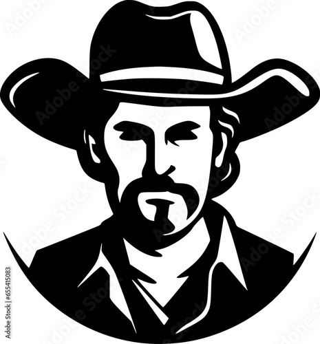 Western | Minimalist and Simple Silhouette - Vector illustration