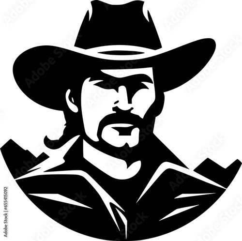 Western | Black and White Vector illustration