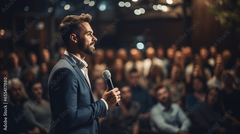 person with microphone person with microphone