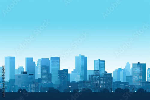 urban city landscape skyline space silhouette illustration background