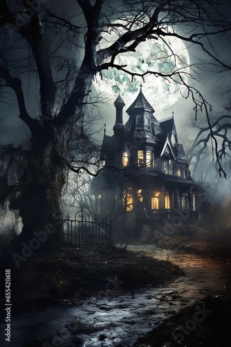 Tela house full moon background gorgeous black forest insane special effects treacher