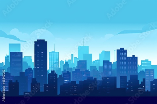 urban city landscape skyline space silhouette illustration background