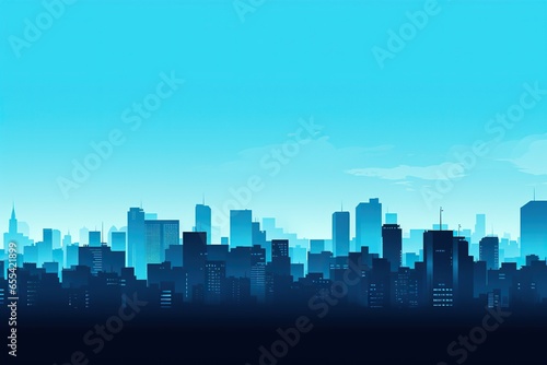 urban city landscape skyline space silhouette illustration background