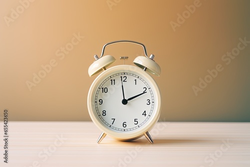 a minimal 3d analog alarm clock timer background