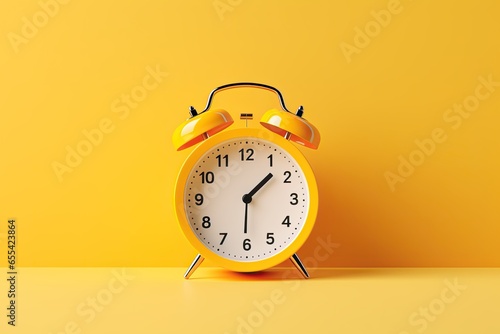 a minimal 3d analog alarm clock timer background