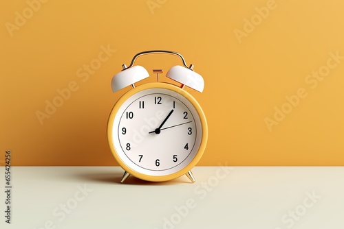 a minimal 3d analog alarm clock timer background