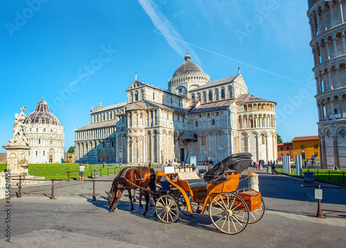 Horse carriage in Pisa