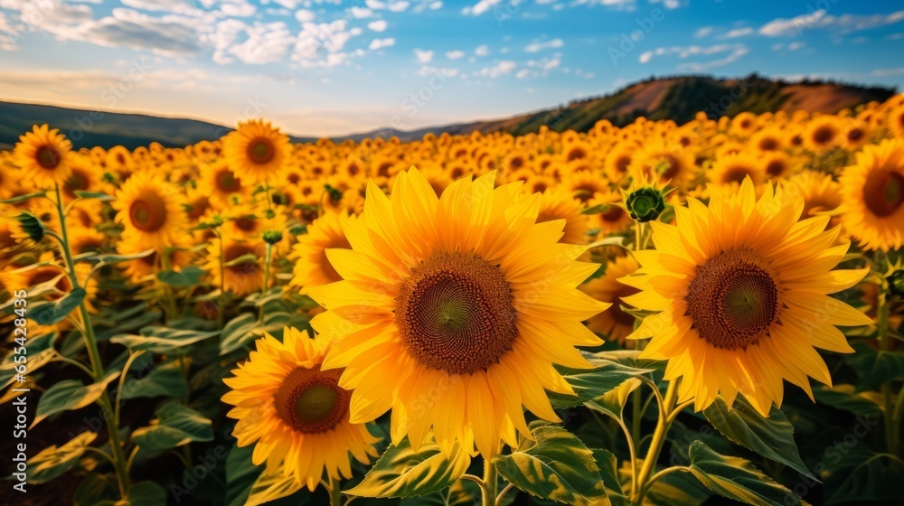 Obraz premium field of sunflowers