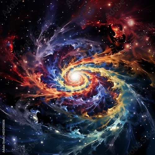 A_cosmic_nebula_with_swirling_colors_Generative AI