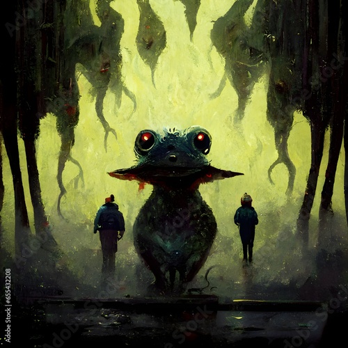 evil frog fights for humanity Gone wrong gone evil  © Patti