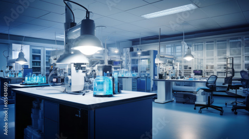 A state-of-the-art materials science laboratory, researching innovative materials for industry
