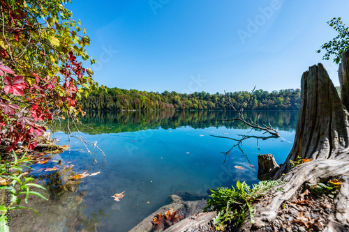 Green Lakes State Park: Syracuse, NY's natural gem featuring emerald lakes and scenic trails, ideal for outdoor enthusiasts and nature lovers © contentzilla