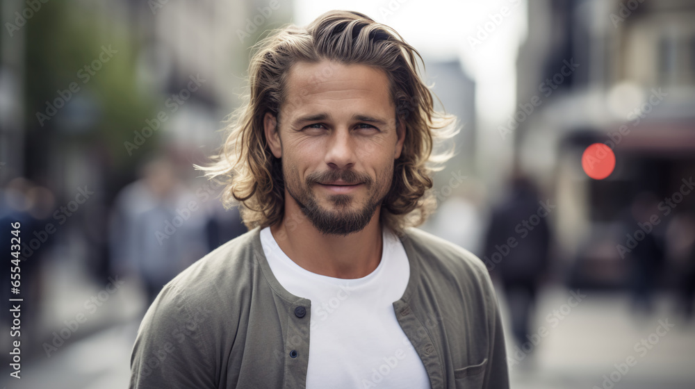 A charismatic man in casual urban attire, skateboarding down a city street, his laid-back attitude and focus on display as he looks at the camera. A charismatic man in casual urban attire, skateboarding down a city street, his laid-back attitude and focus on display as he looks at the camera.