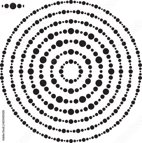 Collection of dot pattern border frames in various sizes. Ideal for use in vintage label or logo designs.