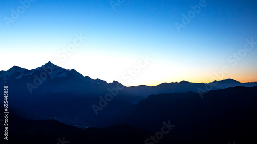 landscape view in mountainous terrain in Georgia © photosaint