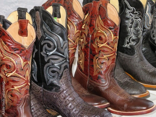 different leather cowboy boots