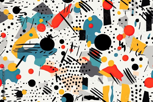 Playful and vibrant abstract pattern for your design project