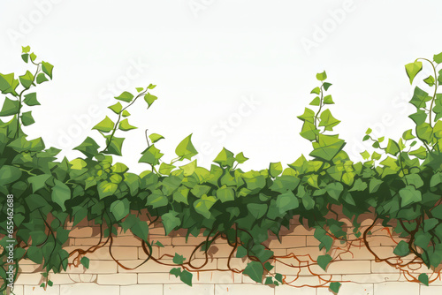 ivy leaves on a wall