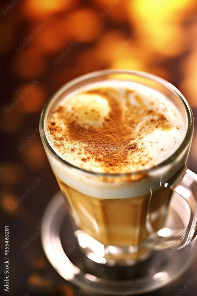 Artisanal Latte Detail, Unedited Close-Up with Raw Style . Generative AI Artisanal Latte Detail, Unedited Close-Up with Raw Style . Generative AI