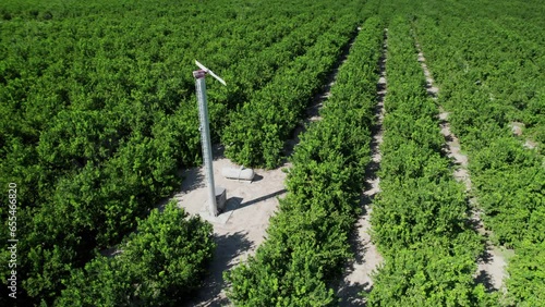 Aerial view of farms Coachella Valley