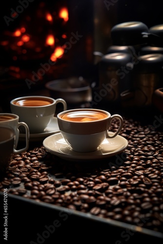Exquisite Coffee Stock Photography: The Aroma in Pixels - AI Generated