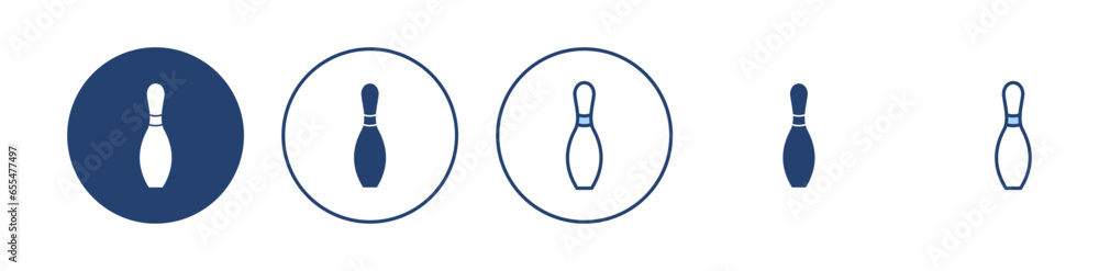 Bowling icon vector. bowling ball and pin sign and symbol. Bowling icon vector. bowling ball and pin sign and symbol.