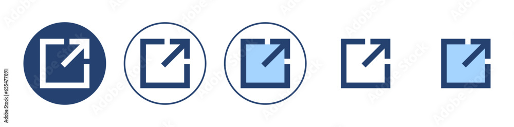 External link icon vector. link sign and symbol. hyperlink symbol External link icon vector. link sign and symbol. hyperlink symbol