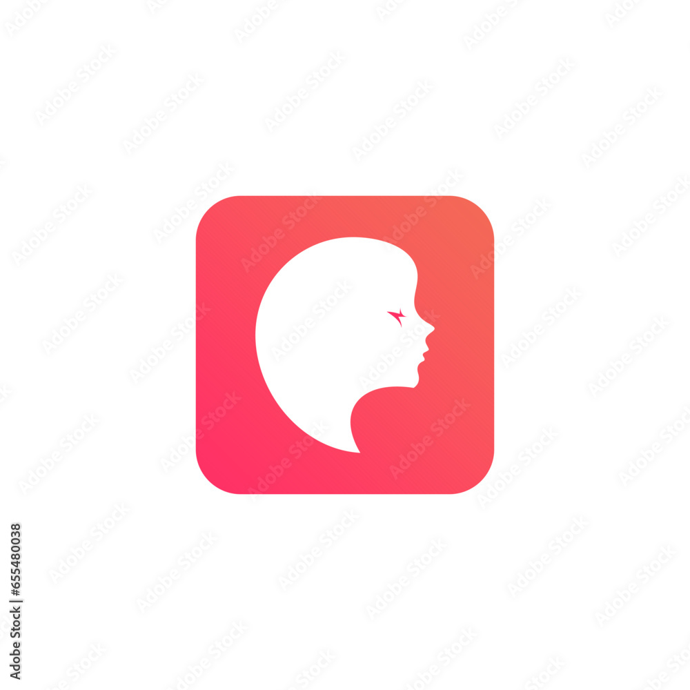 logo design silhouette of face in emblem logo design silhouette of face in emblem