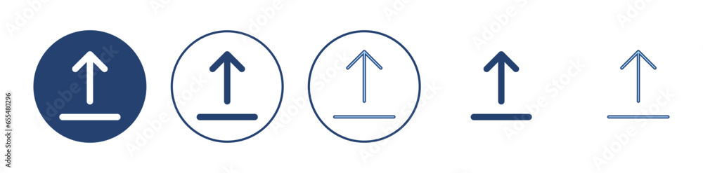 Upload icon vector. load data sign and symbol Upload icon vector. load data sign and symbol