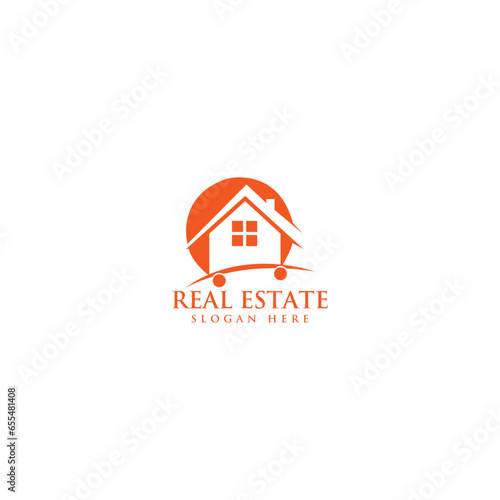 delivery vector , home moving logo