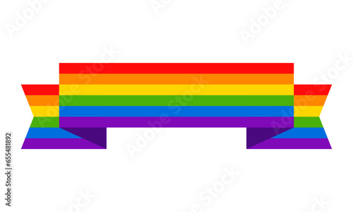 Free Download Vector pride banner on white - GFXLoad