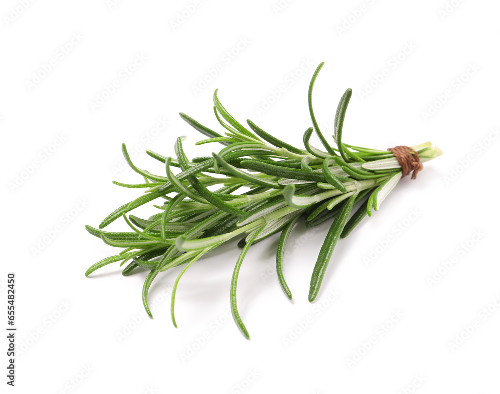 Fototapeta premium Bunch of fresh rosemary isolated on white