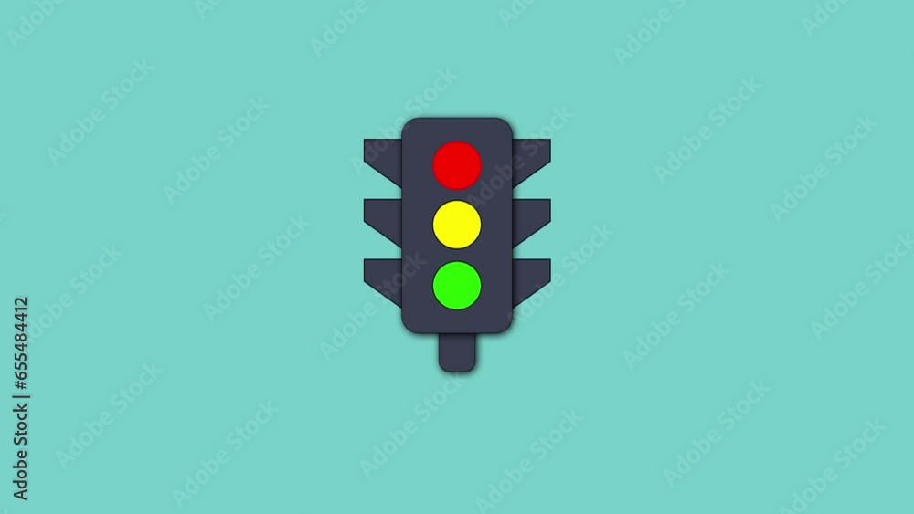 Traffic Signals icon, traffic light symbol icon, Simple traffic light