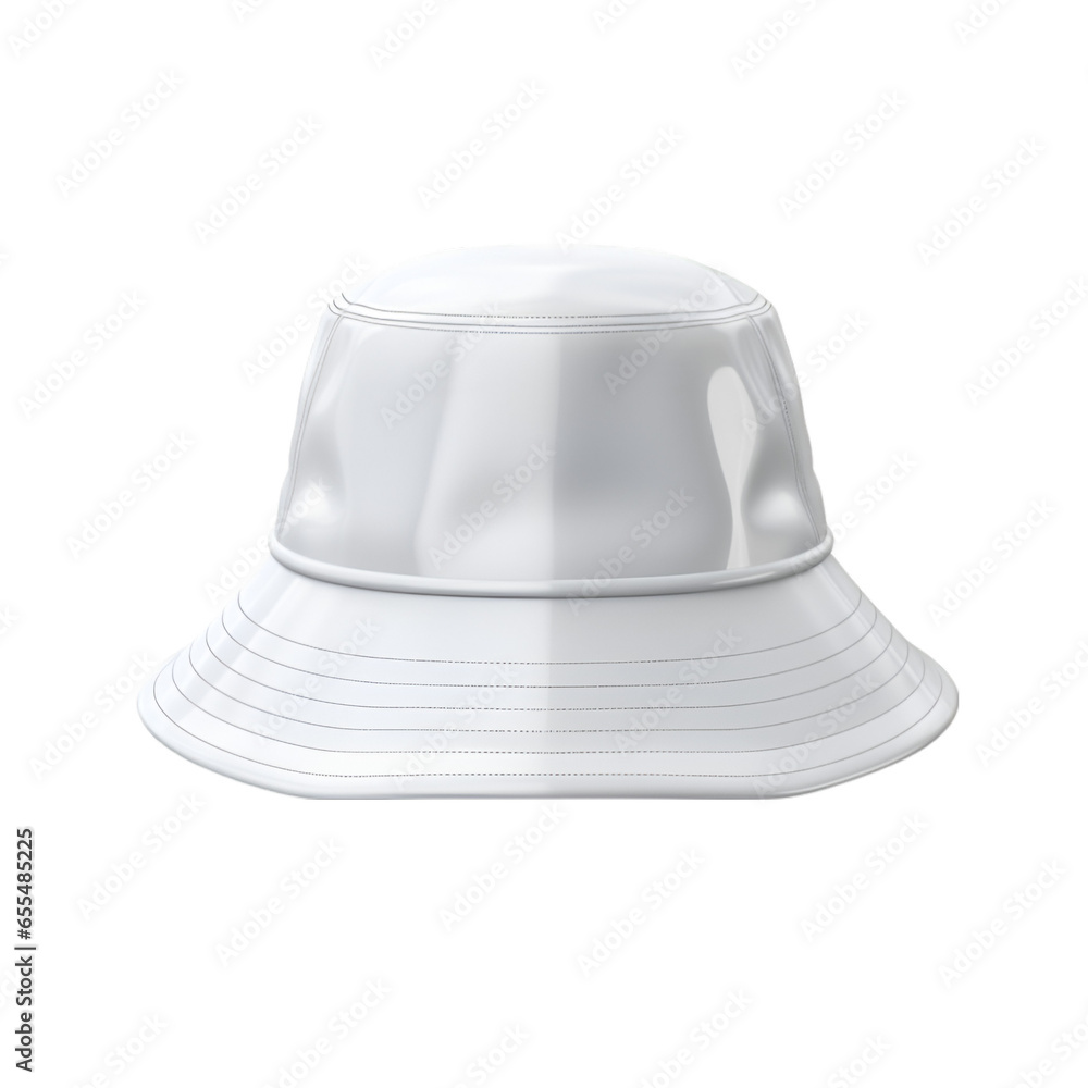 White Bucket Hat Isolated on Transparent or White Background, PNG White Bucket Hat Isolated on Transparent or White Background, PNG