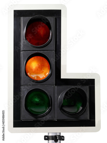 Traffic lights, transparent background