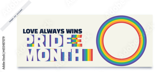 gay pride social media banner