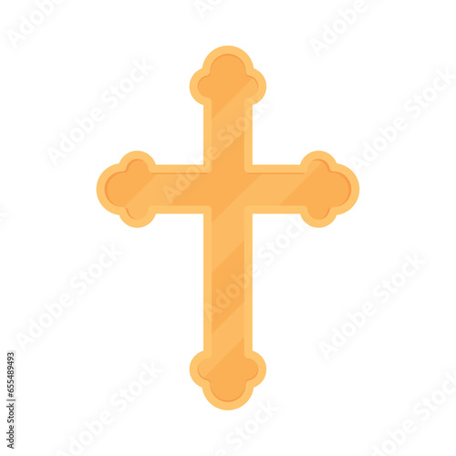 catholic cross bright illustration