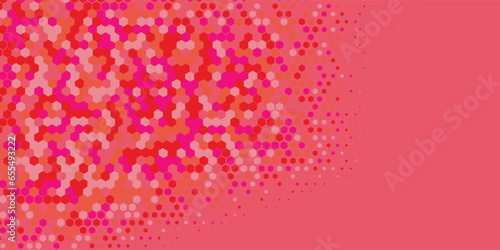 Geometric abstract Hexagon multi Color Background