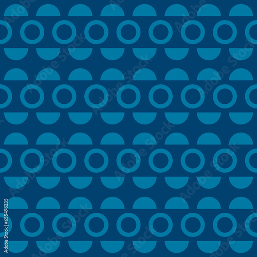 Blue geometric shapes seamless pattern background
