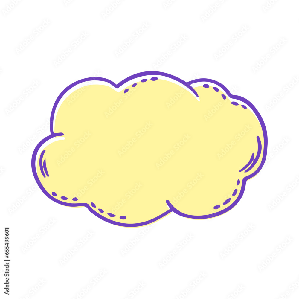 Vector speech bubble on white background Vector speech bubble on white background