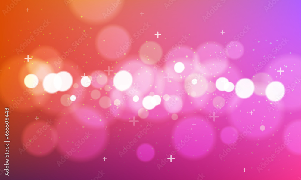 Vector colourful bokeh effect background