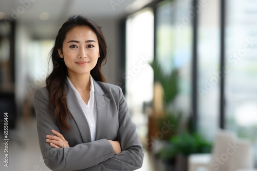 Asian businesswoman in office smile confident portrait Free Download Asian businesswoman in office smile confident portrait - GFXLoad
