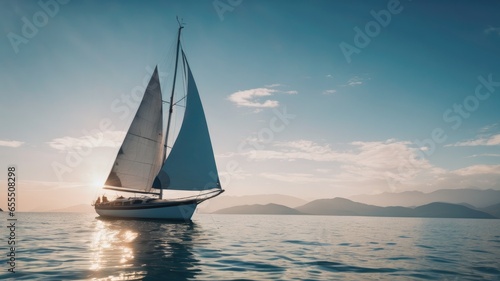 sailboat on the sea 