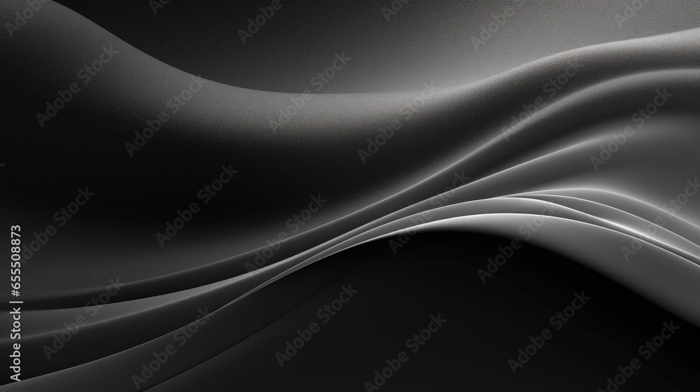 Fototapeta premium Monochromatic Elegance: Silver and White Abstract Wave 
