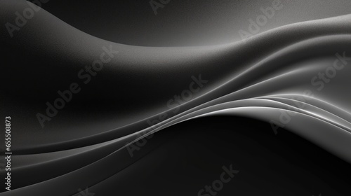 Monochromatic Elegance: Silver and White Abstract Wave 